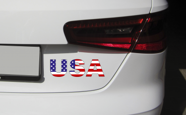 Aufkleber USA Schriftzug